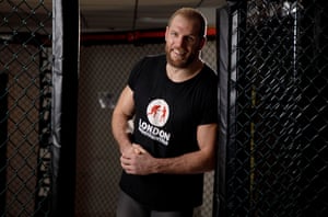 Haskell en el gimnasio London Shootfighters en Alperton.