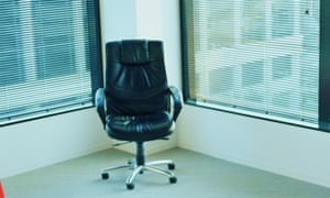 Chair in empty office