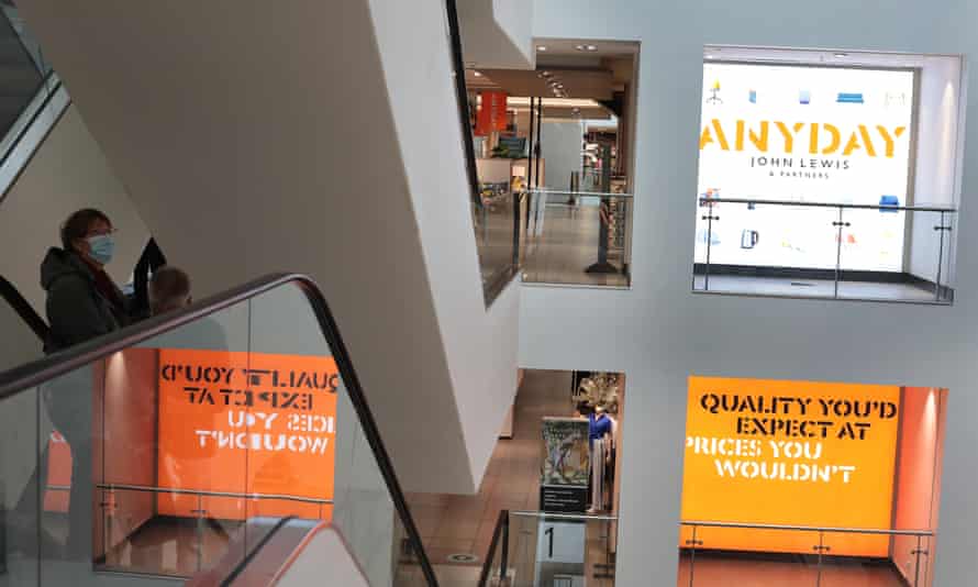Promotional signage for the Anyday range, which spans over 2,400 products, at John Lewis department store, Oxford Street.