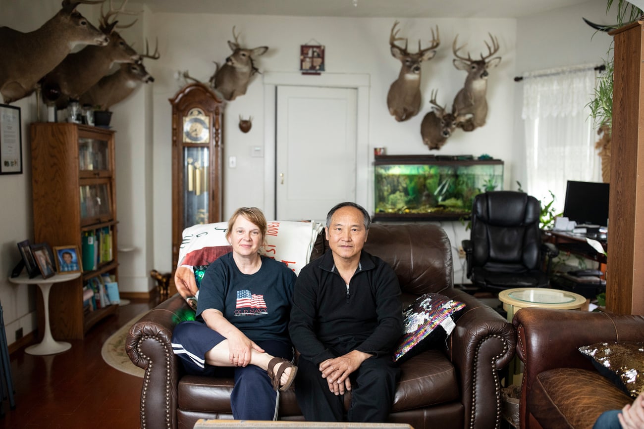 A portrait of Eileen Thao and Nou Vang Thao at their home in Wausau.