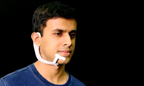 MIT’s AlterEgo headset can ‘hear’ internalised voices and speak to the user through a bone-conduction system.