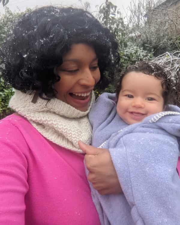 Shaza Brannon with her baby.