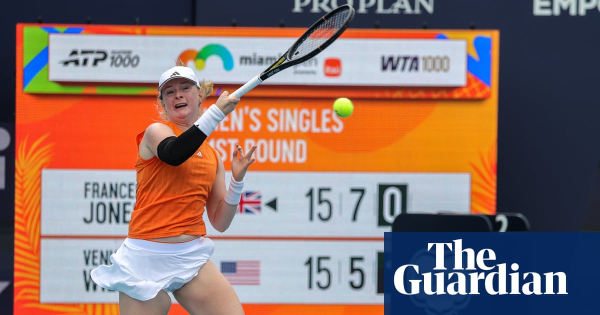 Francesca Jones defeats Venus Williams in Miami for WTA 1000 breakthrough