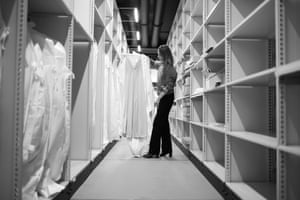 Alexa Chung at Marks & Spencer’s archive in Leeds.