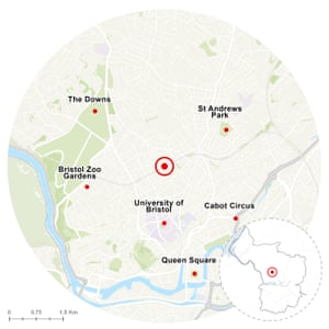 Bristol’s real centre is up a steep hill from the town centre