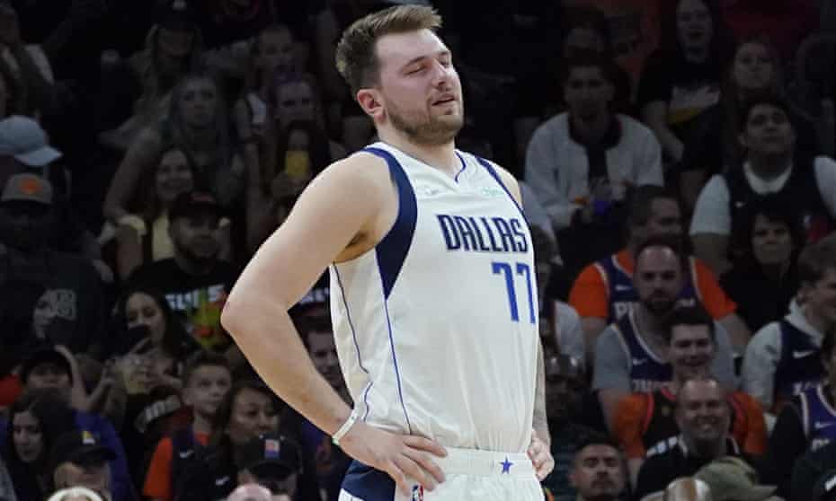 Luka Doncic was targeted on defense by the Suns.