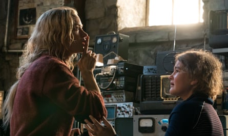 Shh … Emily Blunt and Millicent Simmonds in A Quiet Place.