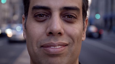 a man smiling