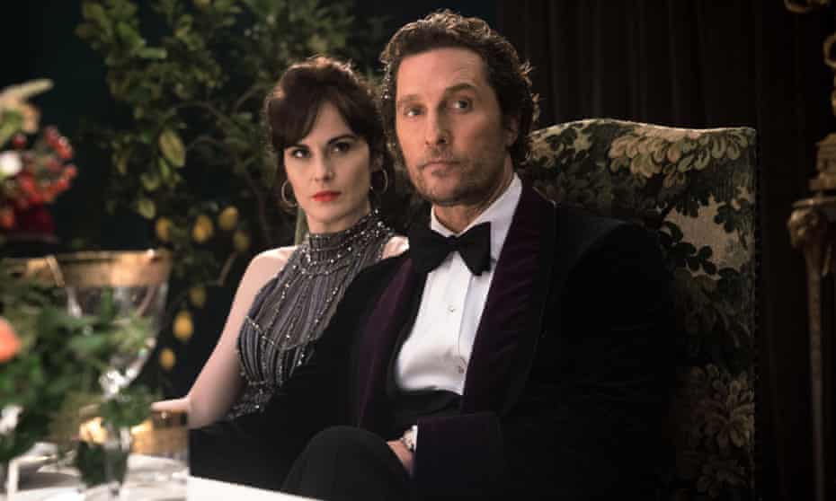 Michelle Dockery and Matthew McConaughey in The Gentlemen, directed by Guy Ritchie.