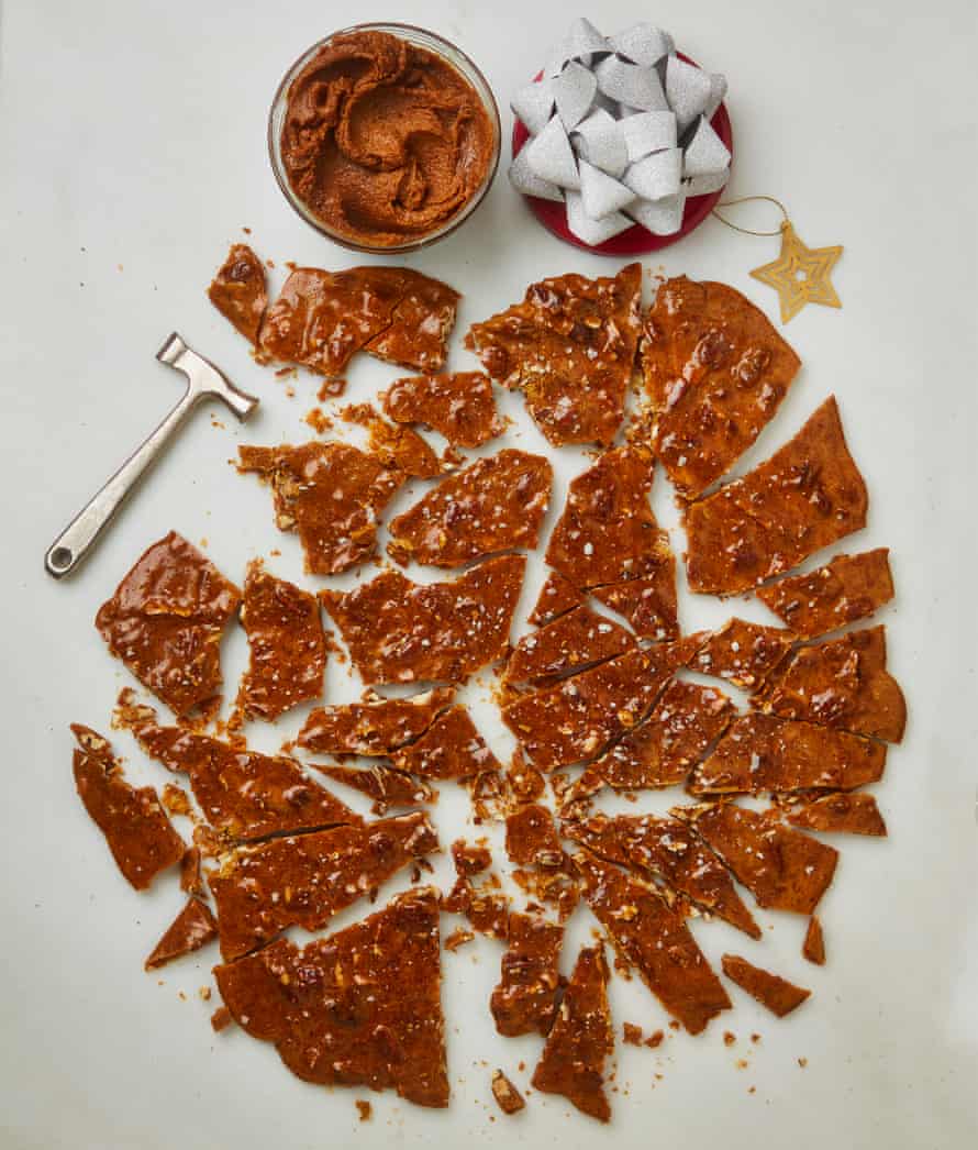 Yotam Ottolenghi’s ginger and pecan brittle.