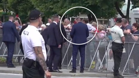 Footage reveals moments before Slovakian PM is shot – video