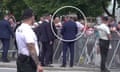 Footage shows Robert Fico being shot by a man as he approaches supporters in the town of Handlová.