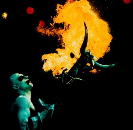 Fire it up … Coleman on stage in 1994.