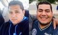 Miguel Luna, left, and Maynor Yassir Suazo Sandoval, two of the people missing after bridge collapse.