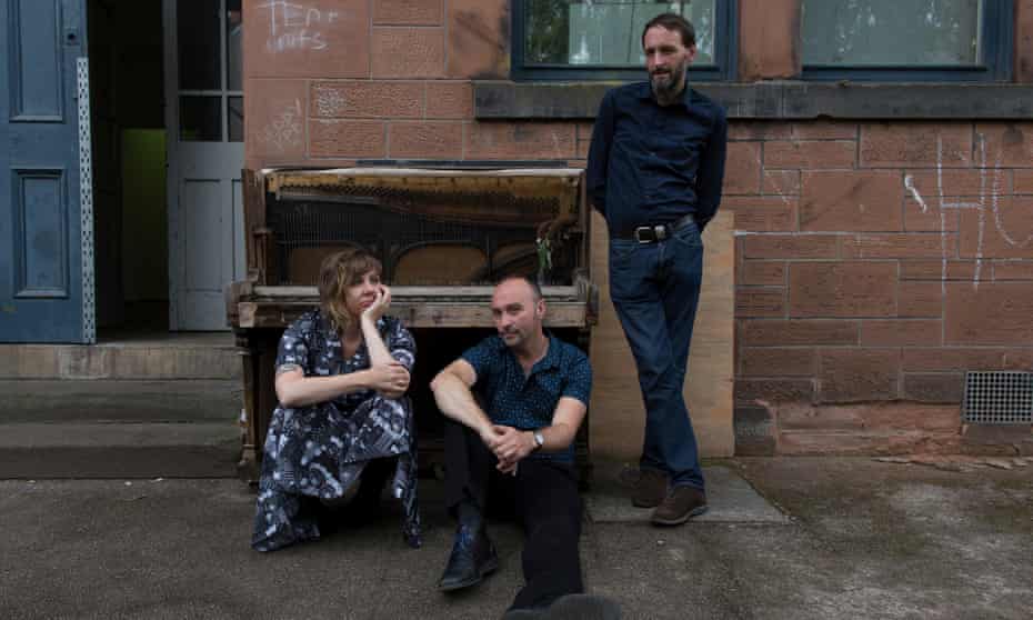 A gentle proposition … Amble Skuse, David McGuinness and Alasdair Roberts in 2017.