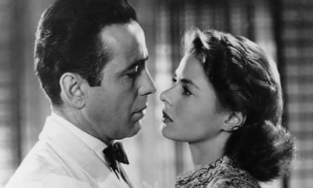 Only lovers … Humphrey Bogart and Ingrid Bergman in Casablanca.