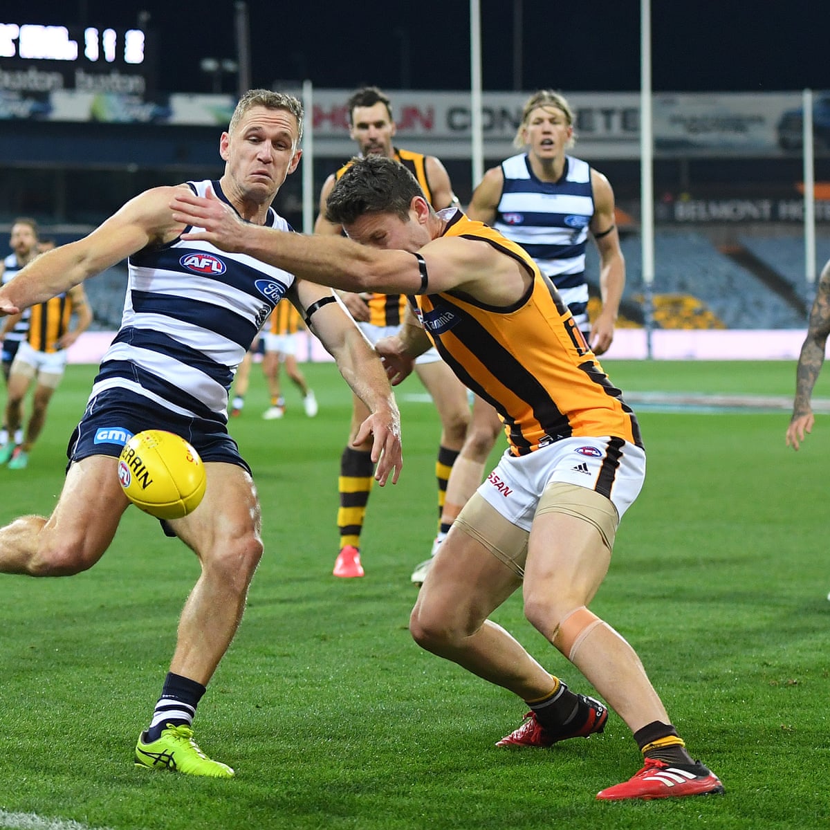Afl 2020 Season Restart Geelong Beat Hawthorn In Round 2 As It Happened Sport The Guardian