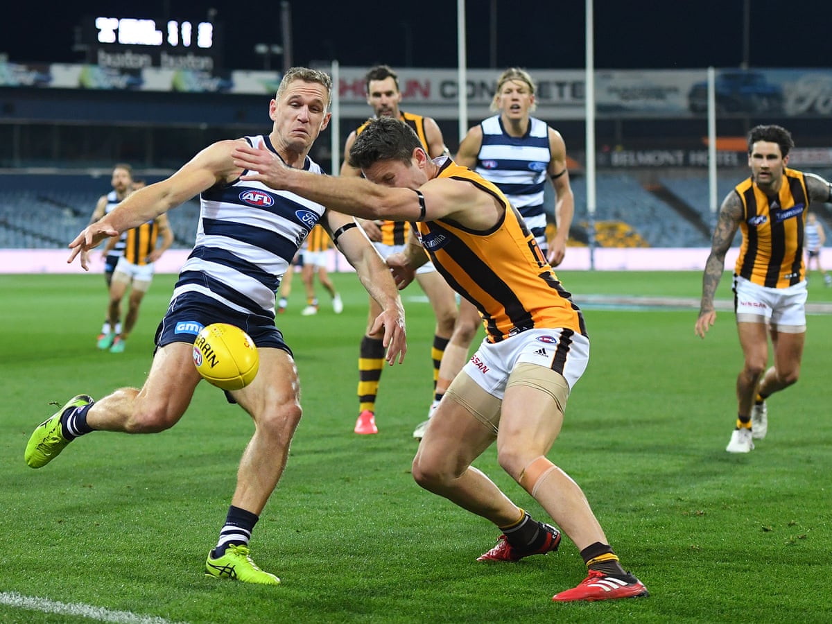 Afl 2020 Season Restart Geelong Beat Hawthorn In Round 2 As It Happened Sport The Guardian