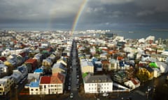 Reykjavik aerial view