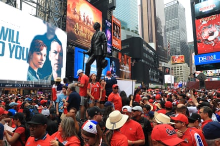 Panama fans gather in Times Square