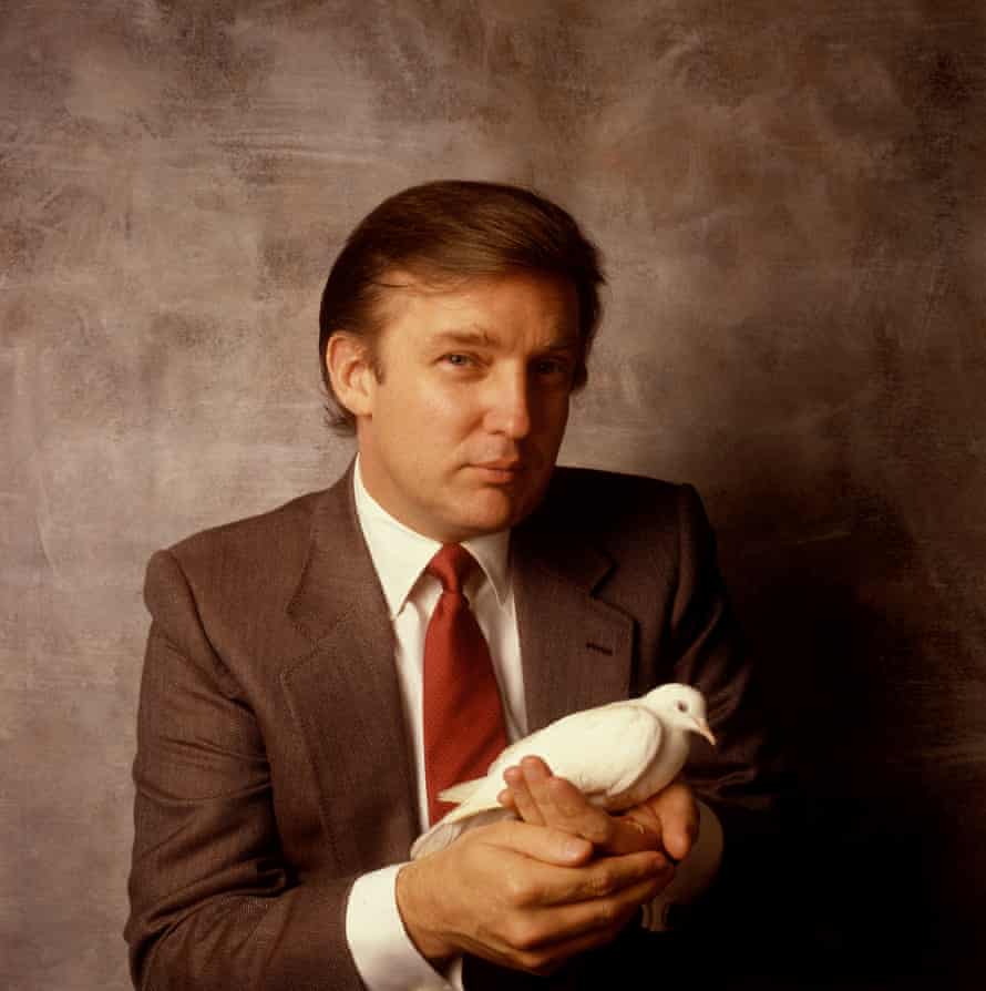Donald Trump with a dove, New York, 1983.