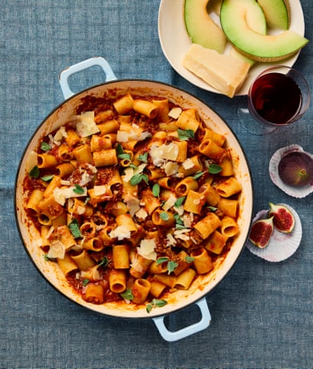 Alison Roman’s weeknight lamb ragu with anchovy.