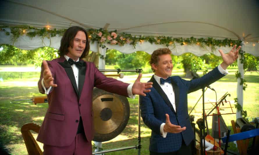 Keanu Reeves and Alex Winter in Bill and Ted Face the Music.