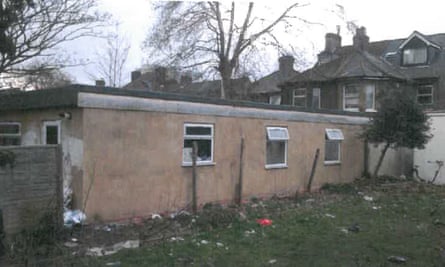 An outbuilding rented to multiple tenants.