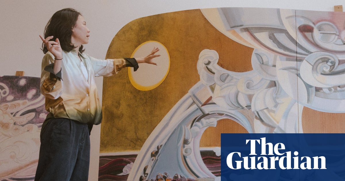 The landscape artist who makes her paint from pearls, crystals and volcanic dust