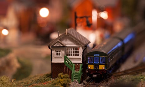 An N Gauge model railway scene.
