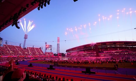 Fireworks at Birmingham’s Commonwealth Games closing ceremony