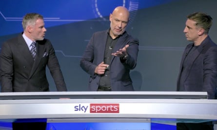 Howard Webb talks about VAR to Jamie Carragher and Gary Neville on Sky Sports