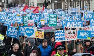 Demonstration for the NHS, London 3 February 2018