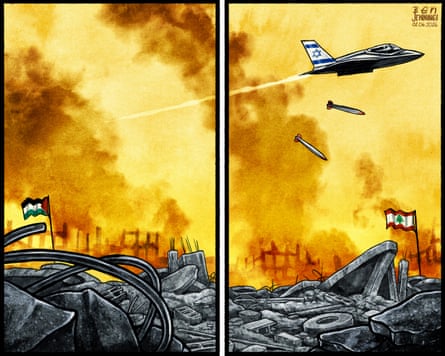 Ben Jennings on Israel’s strikes on Lebanon – cartoon