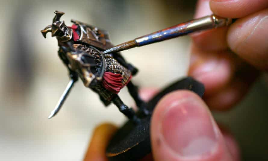 Games Workshops sells miniature armies made of tin and plastic that fans can paint.