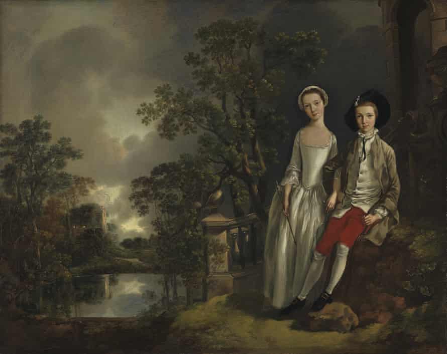 Heneage Lloyd y su hermana Lucy, por Thomas Gainsborough, c.1750.