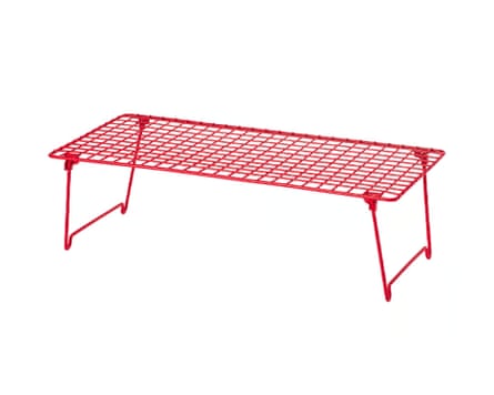 Ikea GREJIG Shoe rack, bright red, 58x27x17 cm