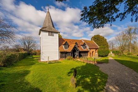 St Andrews church Greensted in Ongar, Essex.