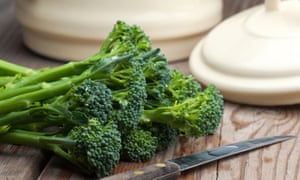 Broccoli on table
