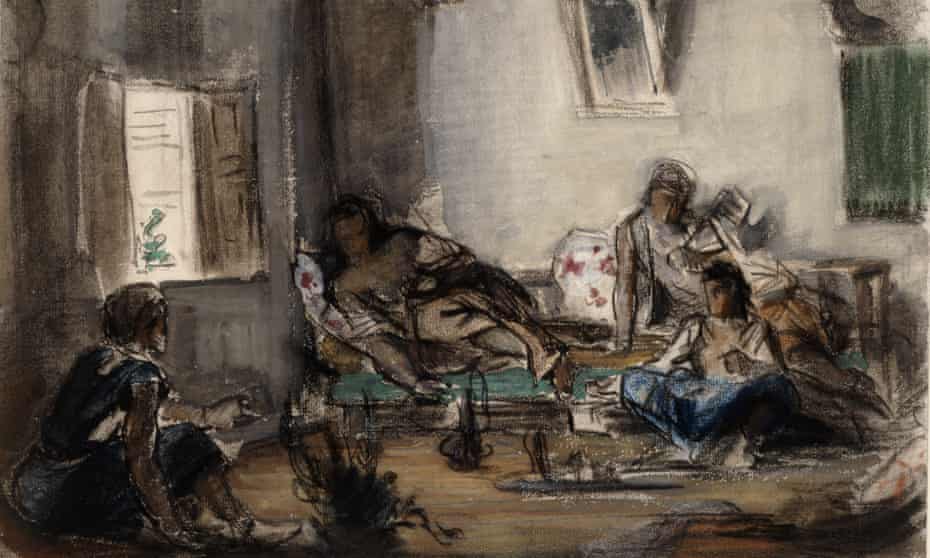 Algerian interior by Eugène Delacroix