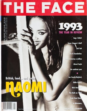 Campbell on the cover of the Face, January 1994
