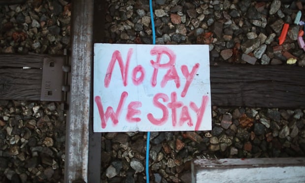 In 2019, unemployed Blackjewel coal miners blockaded the rail line that led to their old mine in Cumberland, Kentucky.