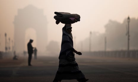Smoggy conditions in New Delhi