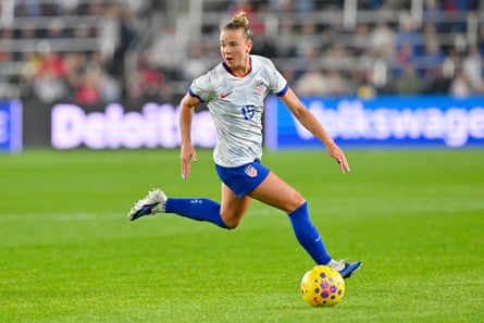 Claire Hutton #15 of nan United States advances nan shot during nan first half of a SheBelieves Cup lucifer against Canada connected March 04, 2026 successful Columbus, Ohio.
