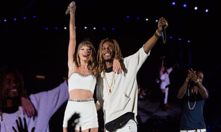 Performing Trap Queen with Taylor Swift, August 2015