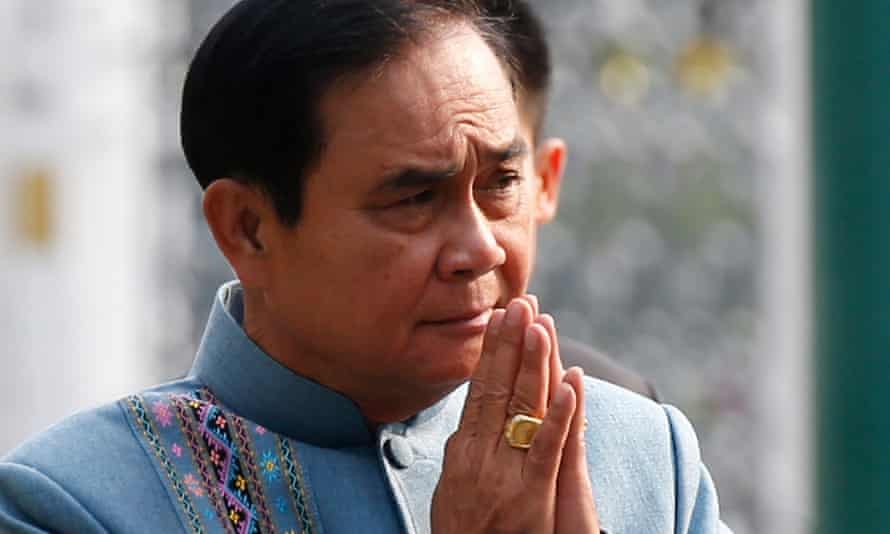 The Thai prime minister ,Prayut Chan-o-cha, has called for peaceful elections.