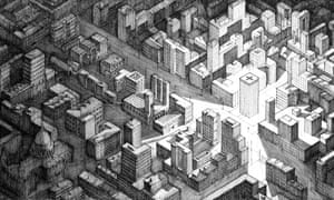 Cityscape image from new graphic book Together