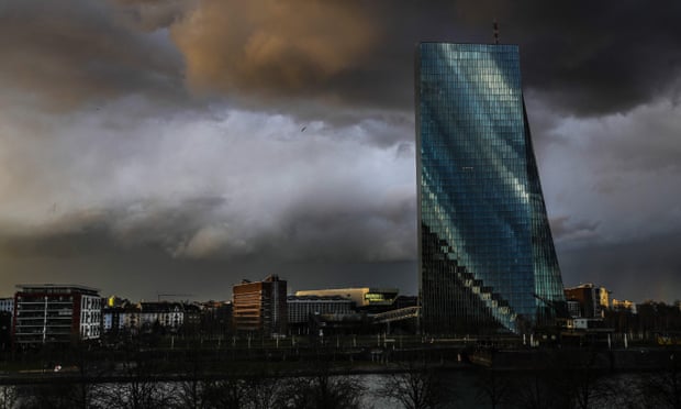 The headquarters of the European Central Bank (ECB) in Frankfurt, where rising inflation is a headache for policymakers