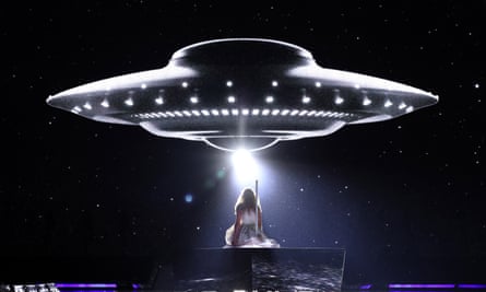 Swift performing in Lyon, France, 2 June 2024.