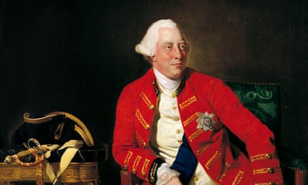 Detail from portrait of George III by Johan Joseph Zoffany
